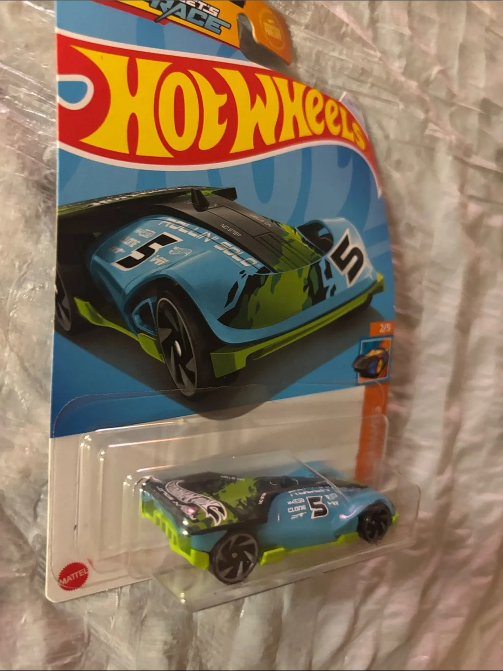 Hot Wheels Blue & Green Race Car Toy - Collectible Kids Vehicle